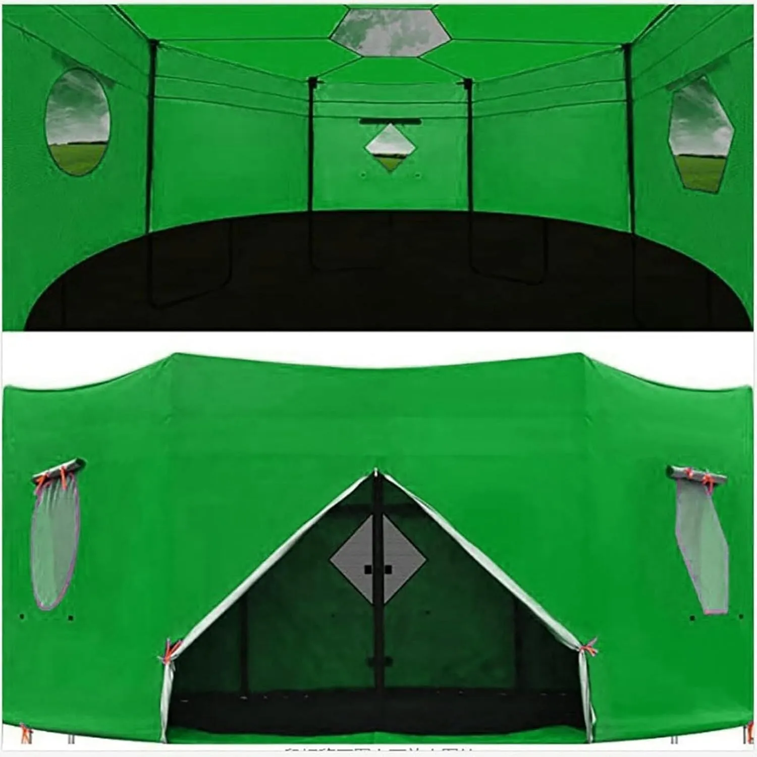 Trampoline Tent, UV-Resistant TrampolineProtection Awning Trampoline Outdoor Cover | Versatile- Canopy Accessories, Backyard Fun Sun Shelter, Outdoor Trampoline Protective Cover