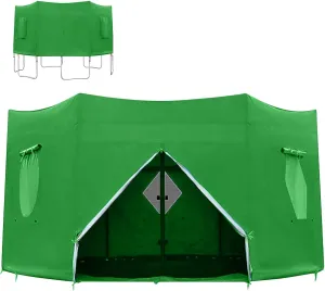 Trampoline Tent,Trampoline Cover Trampoline Accessories, for 6 Straight Poles Trampoline Outdoor Round Tent Sun Shade Block The Wind Large Capacity 6FT 8FT 10FT 12FT 14FT