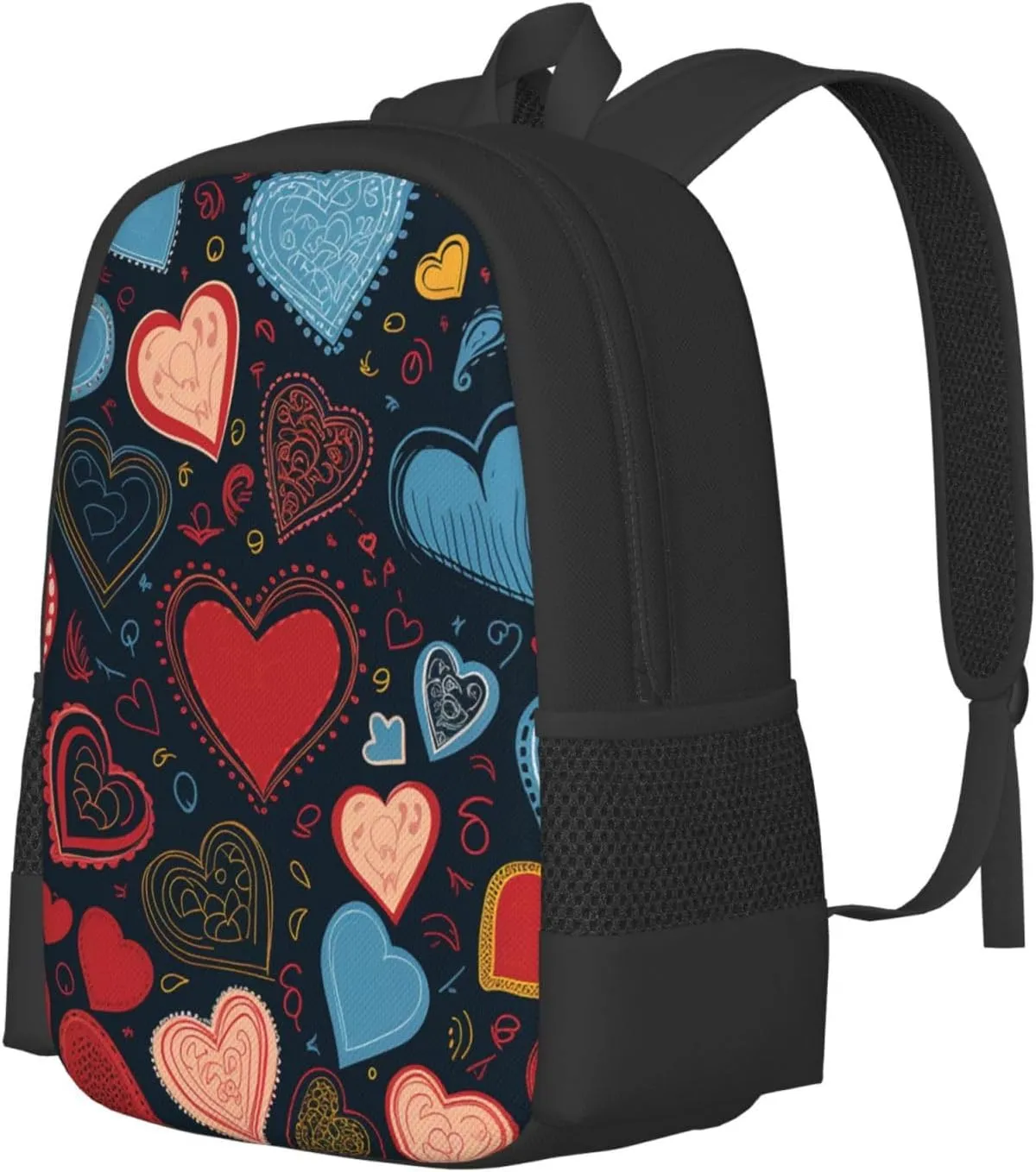 Travel Backpack for Women Men Laptop Backpack 15.6 Inch Computer Bag arious heart shapes Carry on Backpack