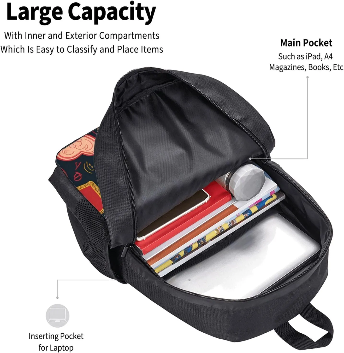 Travel Backpack for Women Men Laptop Backpack 15.6 Inch Computer Bag arious heart shapes Carry on Backpack