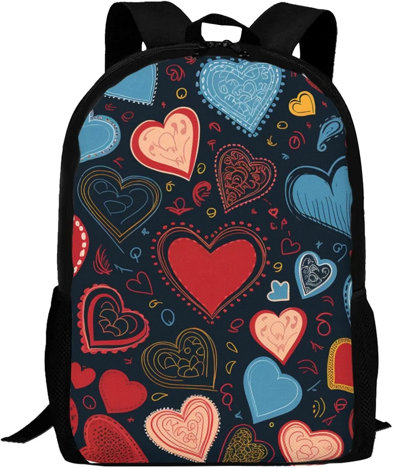 Travel Backpack for Women Men Laptop Backpack 15.6 Inch Computer Bag arious heart shapes Carry on Backpack