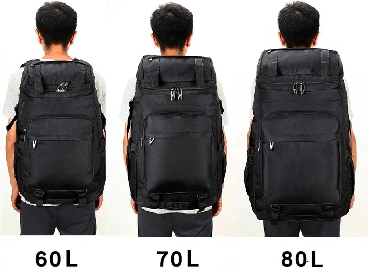Travel Rucksack for Climbing Cycling Hiking， 60L,70L,94L Large Capacity Handy Durabl(21321,60L)