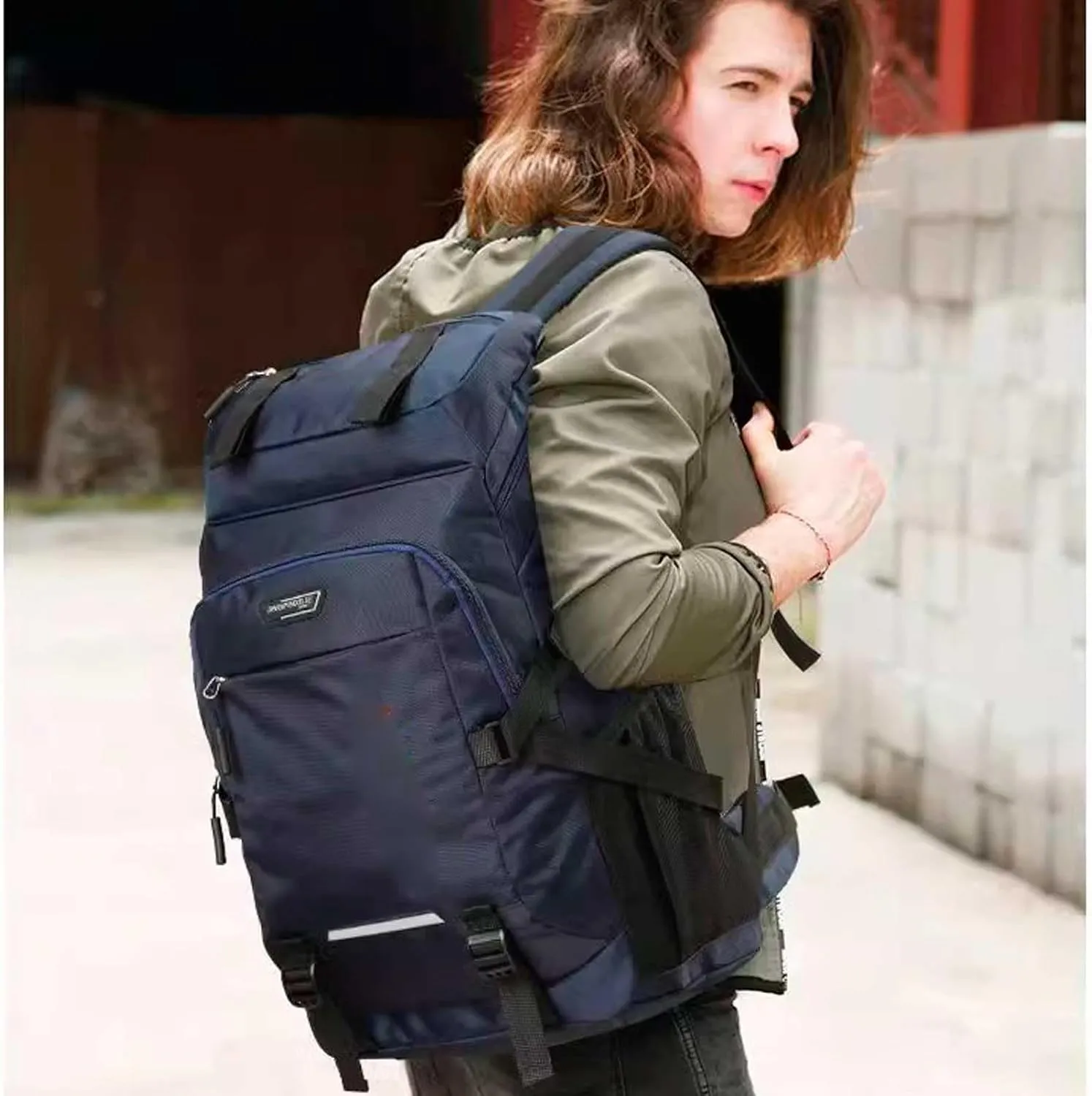 Travel Rucksack for Climbing Cycling Hiking， 60L,91L Heavy Duty Rucksack(F332,80L)