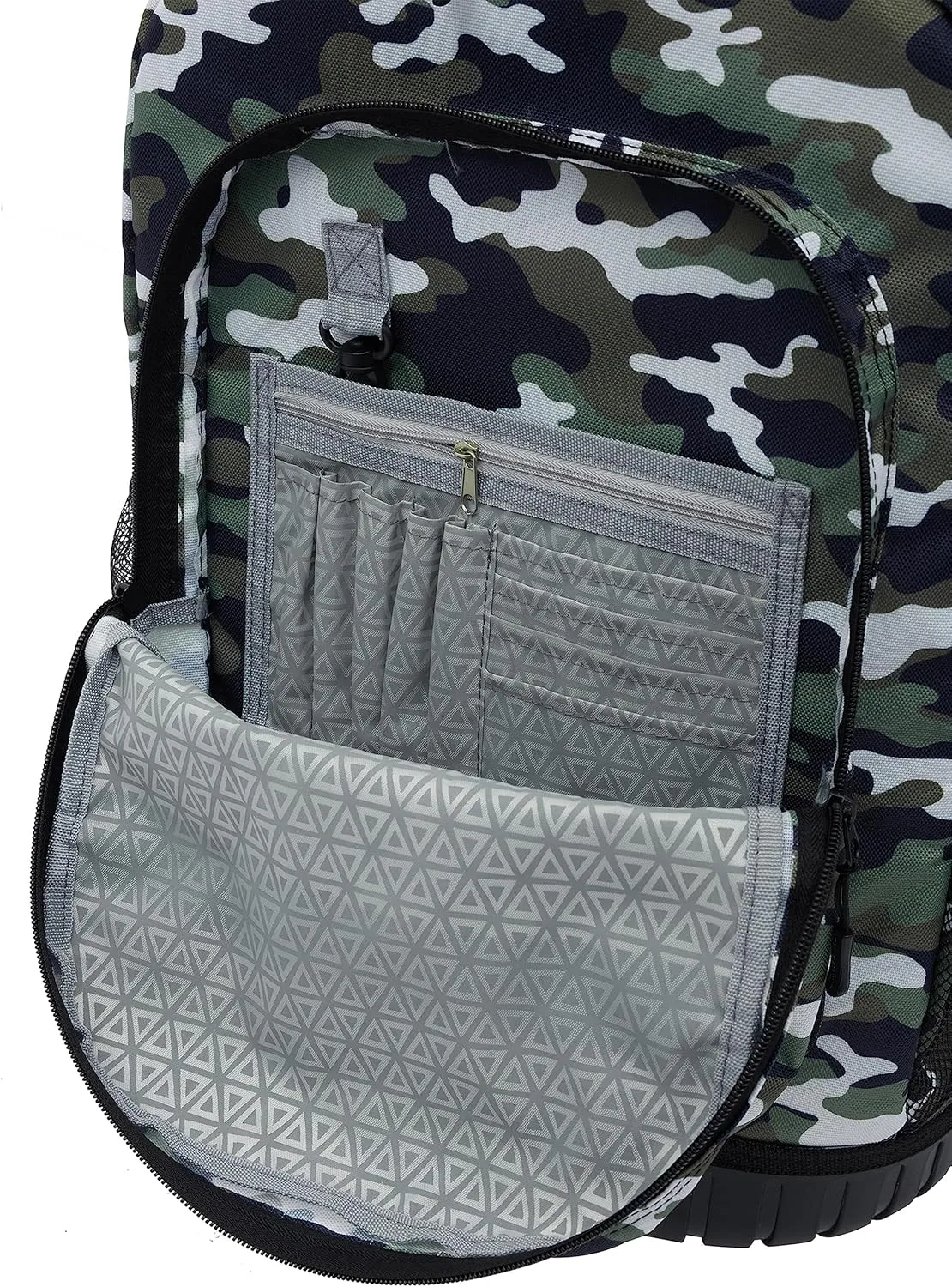 Travelers Club Rolling Backpack, Camo, 18 Inch