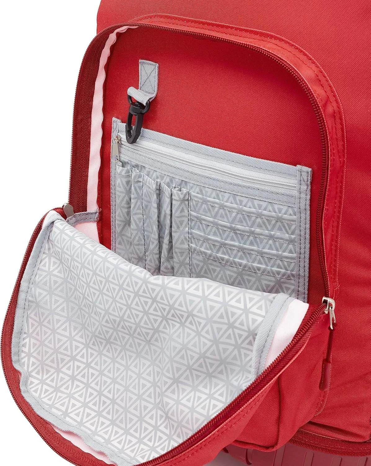 Travelers Club Rolling Backpack, Red, 18 Inch