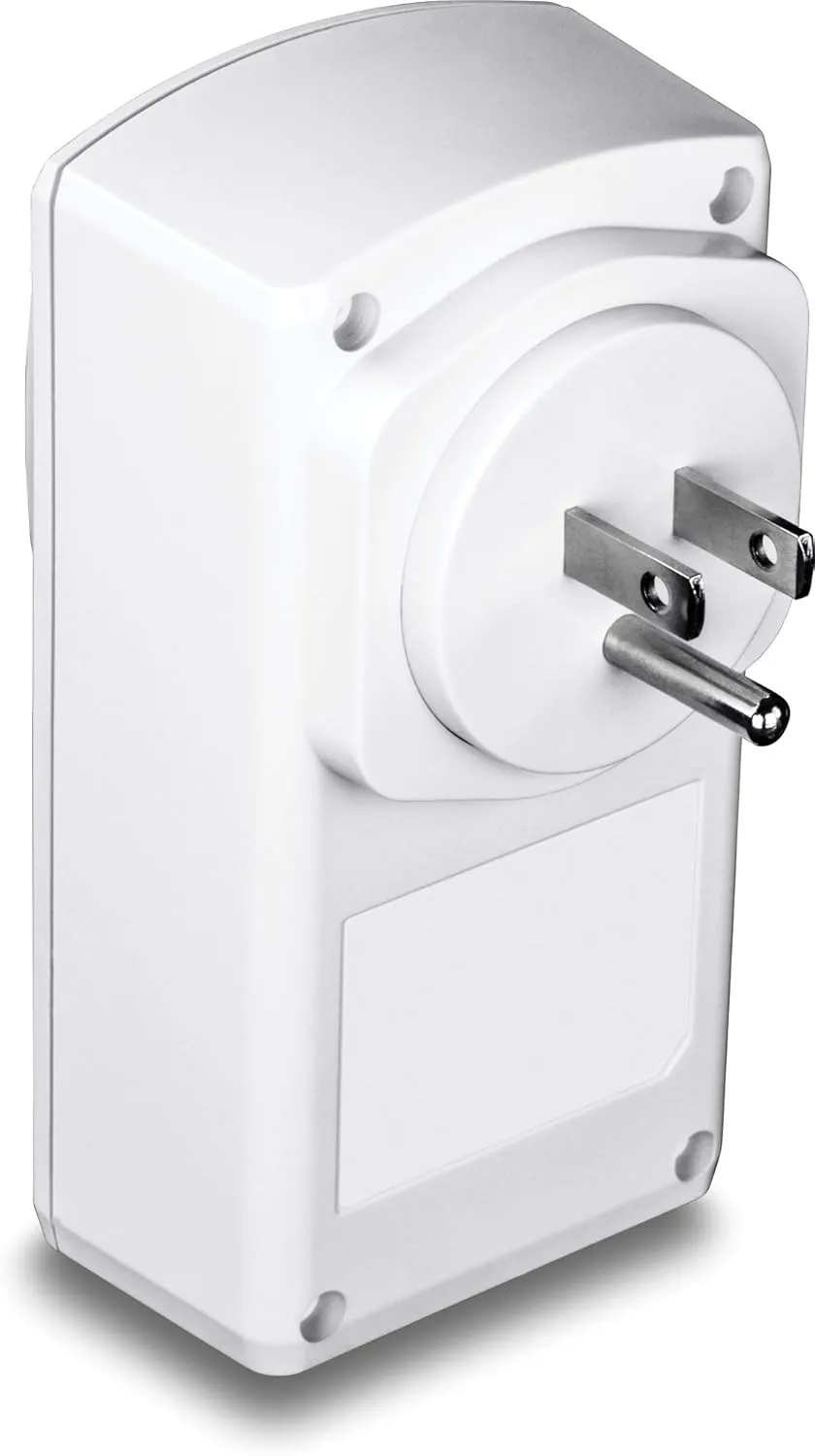 TRENDnet Powerline 500 AV Nano Adapter Kit with Built-in Outlet, Power Outlet Pass-Through, Includes 2 x TPL-407E Adapters, Plug & Play, Ideal for Smart TVs, Gaming, White, TPL-407E2K