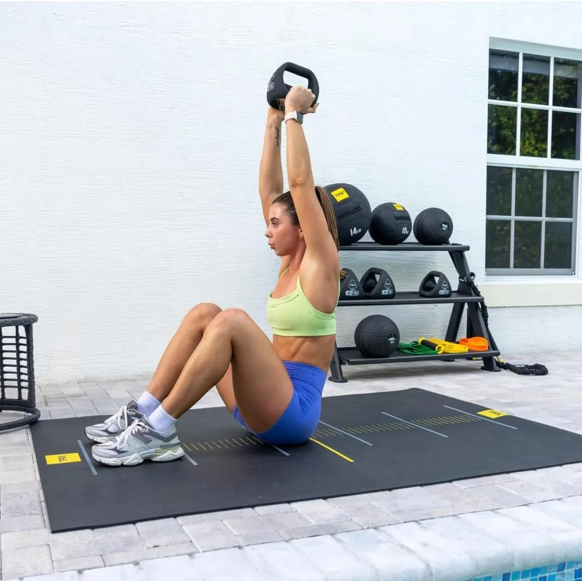 TRX YBell Neo Series 3-in-1 Kettlebell, Dumbbell and Push Up Bar Workout Equipment | Commercial Grade Neoprene Coated Surface | Perfect for Strength Training & Conditioning Workouts | Bundle