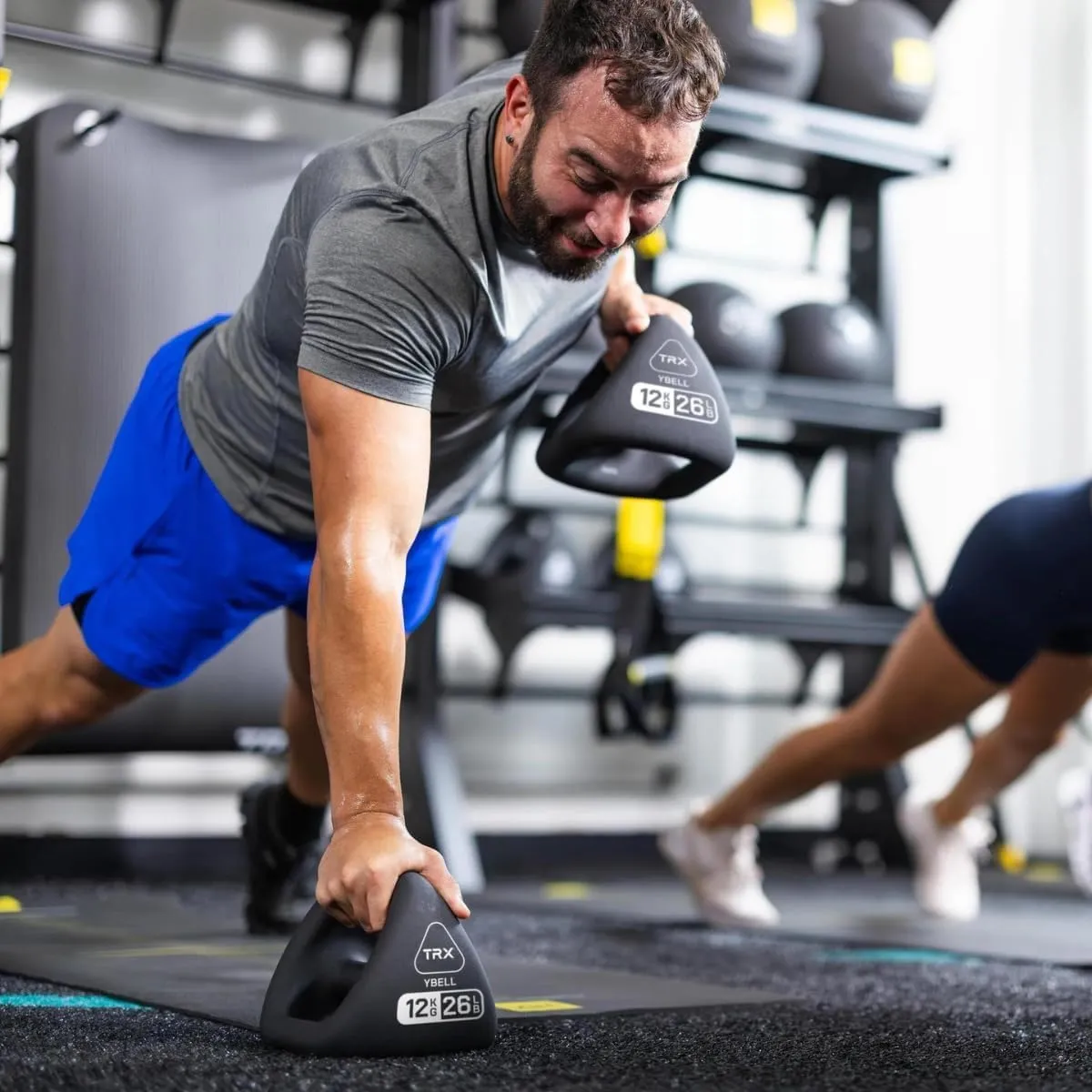 TRX YBell Neo Series 3-in-1 Kettlebell, Dumbbell and Push Up Bar Workout Equipment | Commercial Grade Neoprene Coated Surface | Perfect for Strength Training & Conditioning Workouts | Bundle