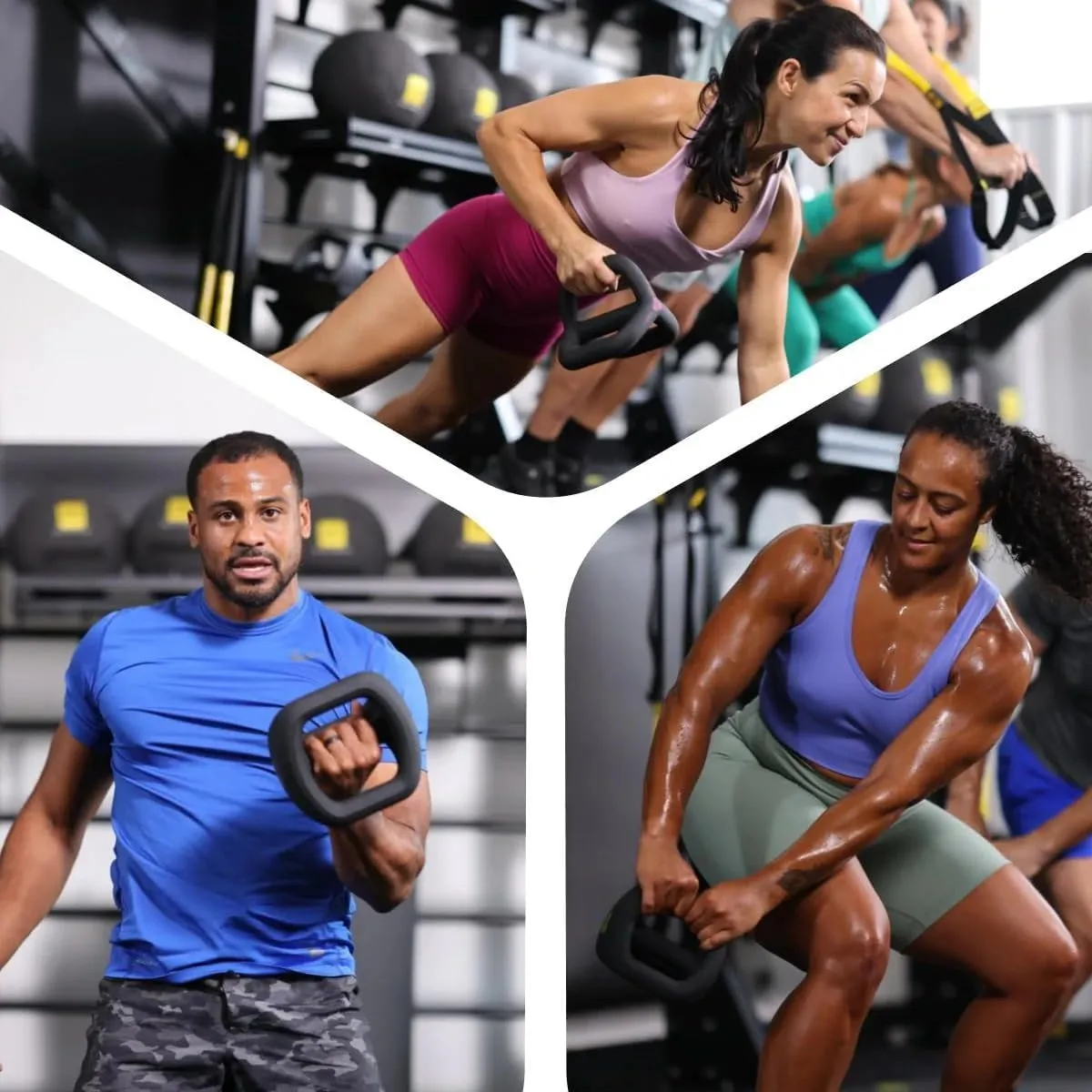 TRX YBell Neo Series 3-in-1 Kettlebell, Dumbbell and Push Up Bar Workout Equipment | Commercial Grade Neoprene Coated Surface | Perfect for Strength Training & Conditioning Workouts | Bundle