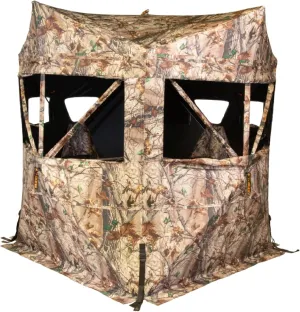 Twin Peaks Heavy-Duty Water-Resistant 2-Person Hub-Style Hunting Ground Blind, Multi (MUD-MGBTP)