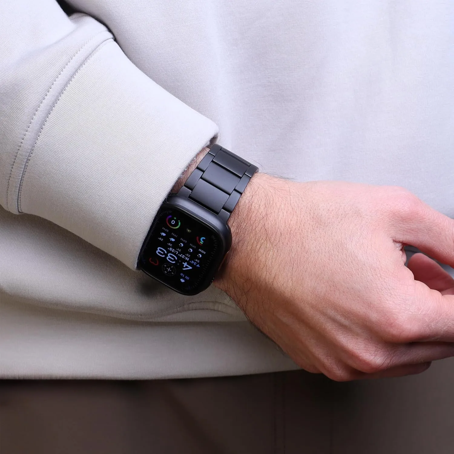 Ultra 2 Titanium Band 49mm Compatible with Apple Watch Ultra 2 & Ultra 1 Metal Band - Titanium Metal Bracelet