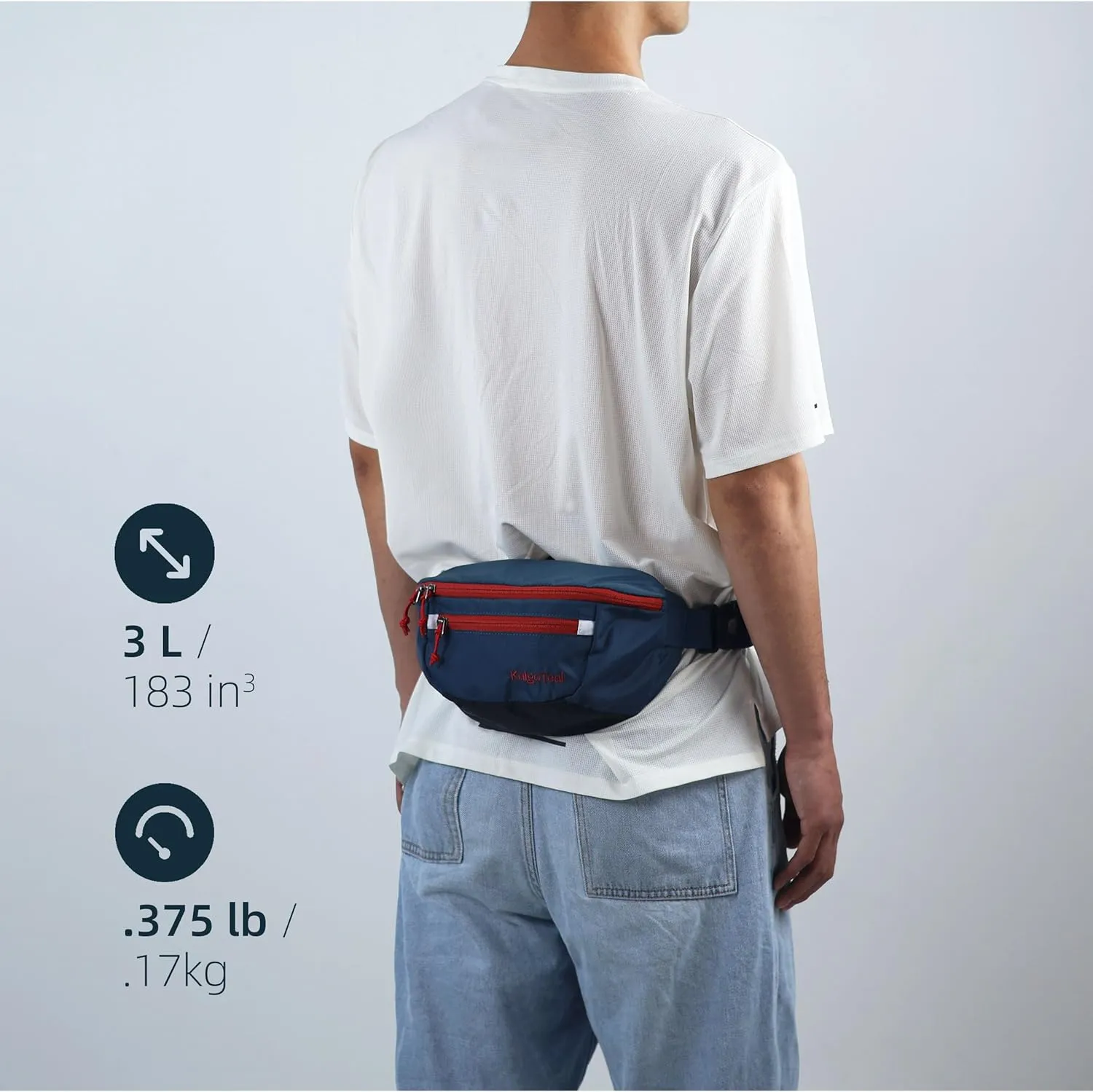Ultralight Rambler Waist Pack 3L, Water Resistant Crossbody Fanny Pack for Women & Men, Cycling, Hiking and Travel