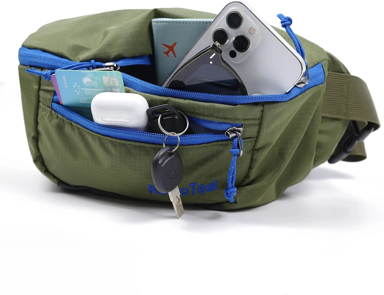 Ultralight Rambler Waist Pack 3L, Water Resistant Crossbody Fanny Pack for Women & Men, Cycling, Hiking and Travel