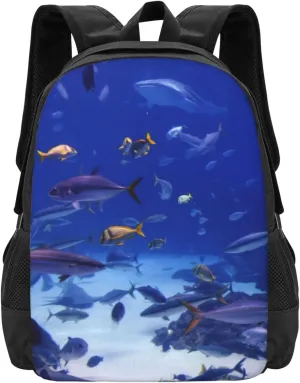Under The Sea Light Lightweight Packable Backpack Travel Casual Hiking Daypack Foldable Backpack For Men Women