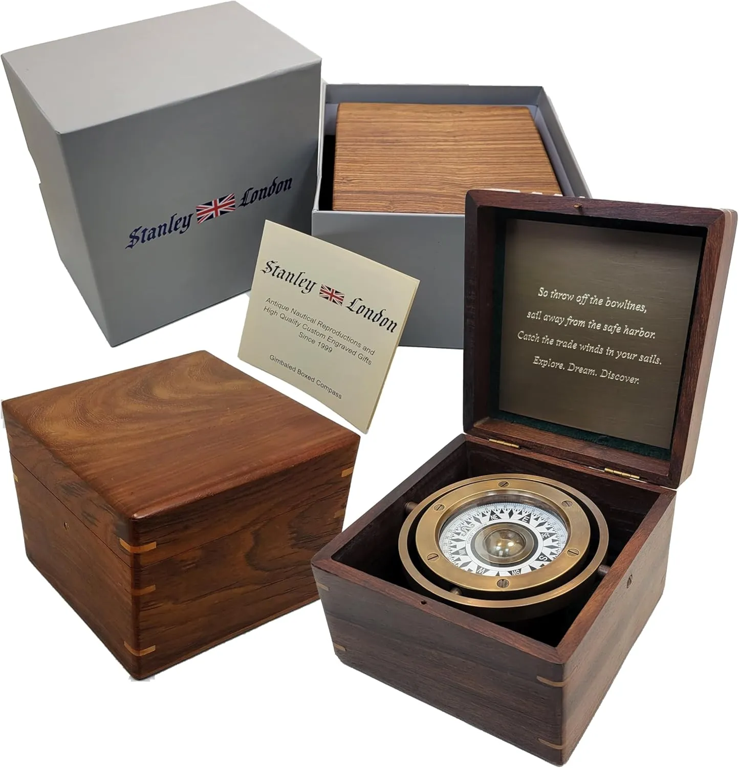 Unique Engraved Compass Gifts Personalized for US Army, Air Force, Coast Guard, Marines, Navy | Military Graduation, Promotion, and Veteran Retirement Gift