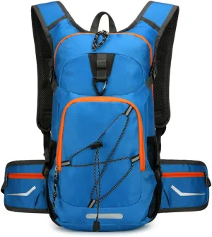 Unisex Large Capacity Backpack Hiking Camping Cycling Daypack With Helmets Storage Holder Hydrations Pack
