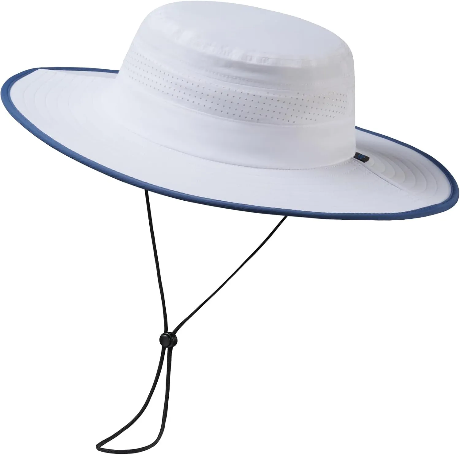 UPF 50  Foldable Brim Water-Resistant Sun Bucket Hat with Laser Perforated Mesh Adjustable for Men Women Outdoor