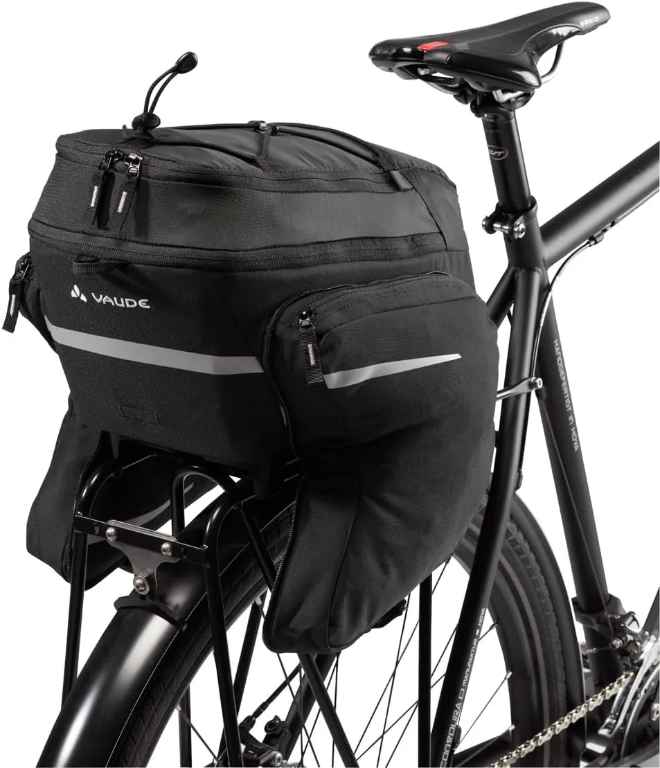 VAUDE Unisex's Silkroad Plus (UniKlip) Bike Backpack, Black, one Size