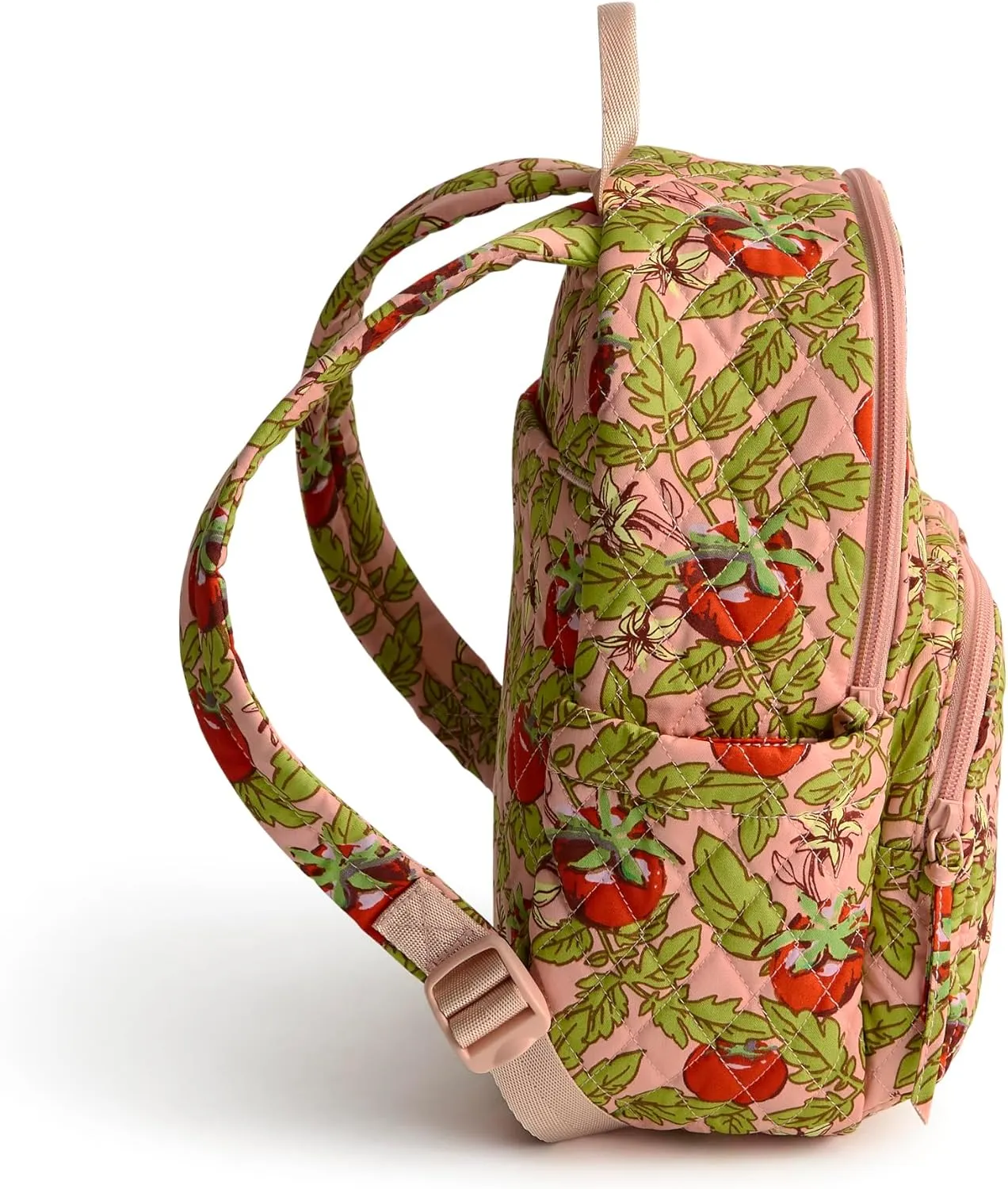 Vera Bradley Premium Cotton Small Banbury Backpack, Tomato Vines