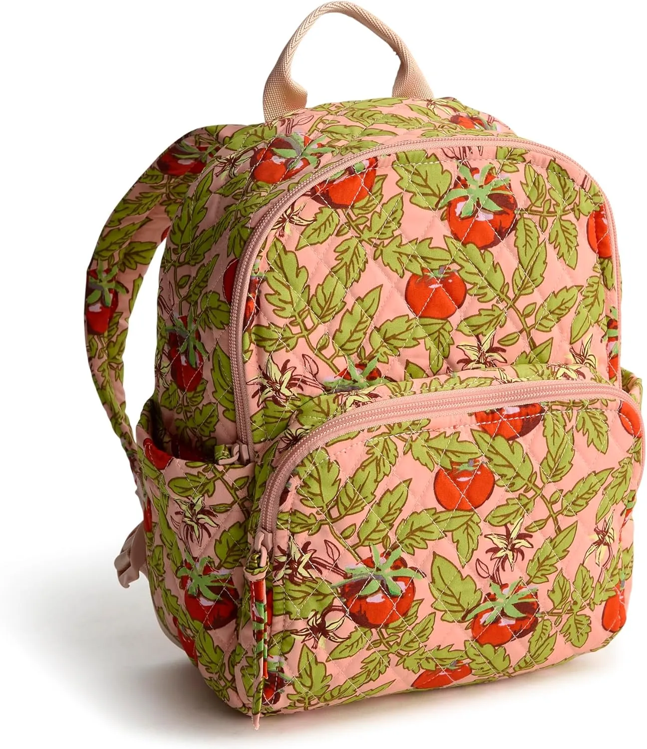 Vera Bradley Premium Cotton Small Banbury Backpack, Tomato Vines