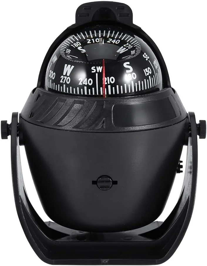 VGEBY Car Boat Compass for Marine, Electronic Navigation LED Light Compass for Marine Camping Compass for Marine Boat Compass Marine Dash Mount Car