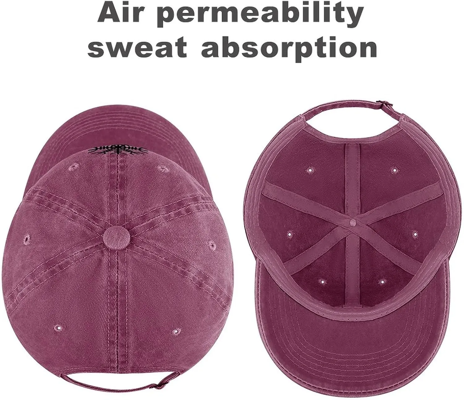Viking Symbol Baseball Cap, Norse Vegvisir Iceland Runes Compass Sun Hat, Adjustable Cotton Trucker Hat Golf Hat,Pink