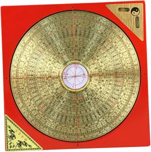 Vintage Taoist Compass Decorative Metal Compass with Retro Chinese Design for Home Collectibles and Craftsmanship and Unique Present for Friends
