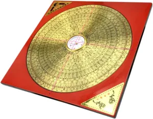 Vintage Taoist Compass Portable Chinese Feng Shui Compass Decorative Navigation Tool for Home Office Unique for Collectors Ancient Design