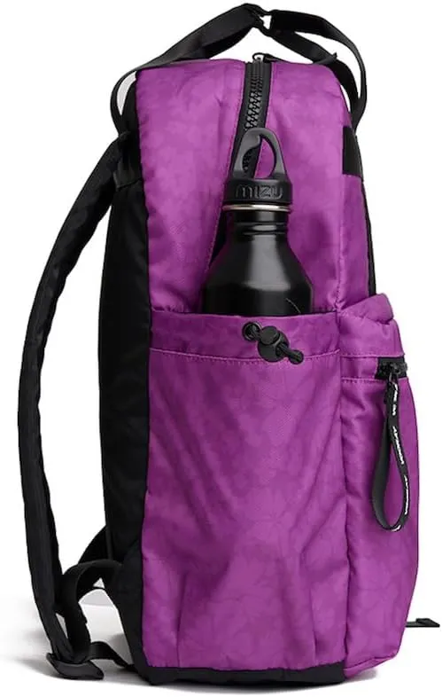 VOORAY 19L Katie Backpack, Large - Travel, Gym & Sports Backpack Wild Desert, Violet Floral