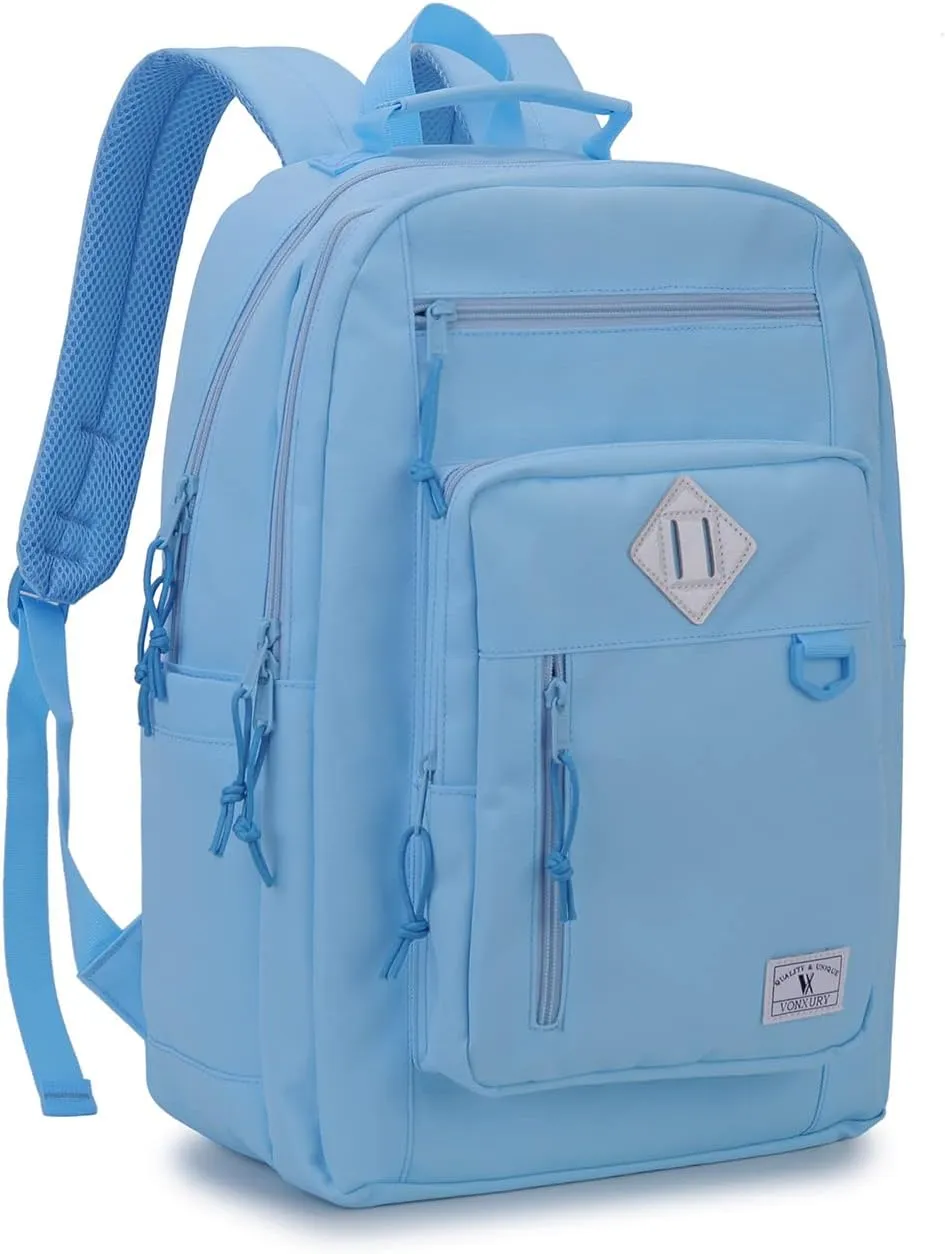 VX VONXURY School Backpack Water Resistant 15 Inch Girls Bookbag Schoolbag with Double Comparments Backpacks for Teen Boys