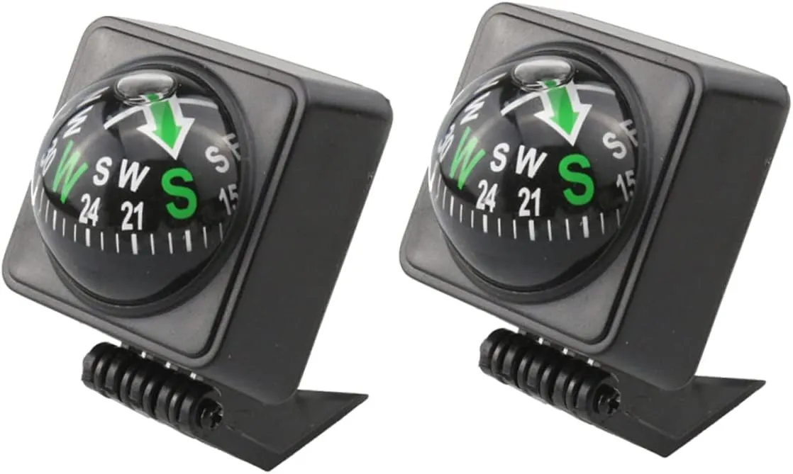 Wakauto Car Decoration 2 Pieces Car Guide Compass Vehicle Navigation Tool Vehicle Navigation Car Decoration Abdominal Fold Decorate