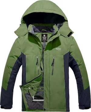 wantdo Men's Mountain Skiing Jacket Snowboarding Jackets Waterproof Winter Snow Coat Windproof Raincoat