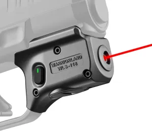WARRIORLAND Red Laser Sight Fit Springfield Armory Hellcat (Not Fit Hellcat Pro), First Red Beam Sight with Power Indicator, Trigger Laser with Ambidextrous On/Off Switch, WLS-118