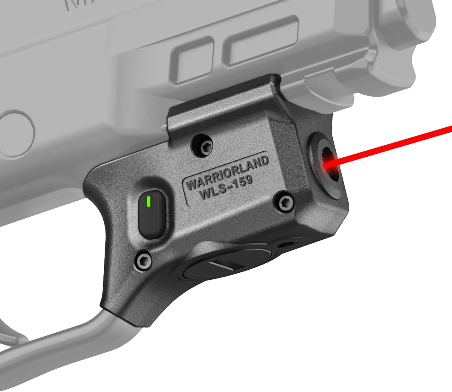 WARRIORLAND Trigger Laser Fit Smith & Wesson M&P 9mm Shield EZ/380 Shield EZ/Equalizer, First Red Beam Sight With Power Indicator, Compact Laser With Ambidextrous On/Off Switch, WLS-159