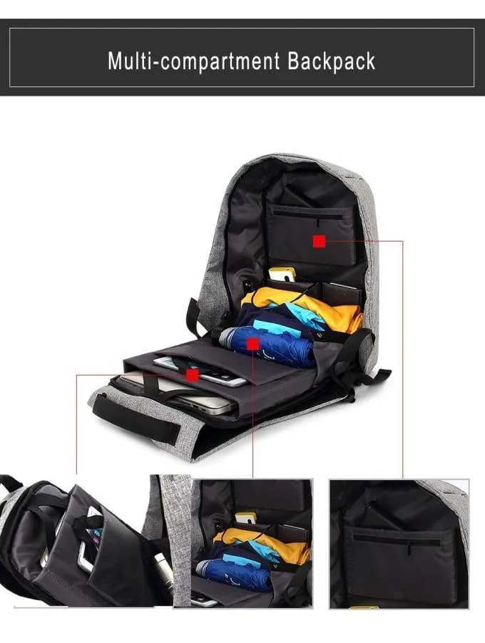 Water Resistant Anti Theft Backpack