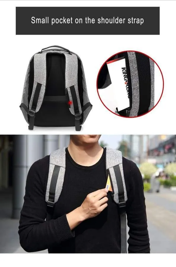 Water Resistant Anti Theft Backpack