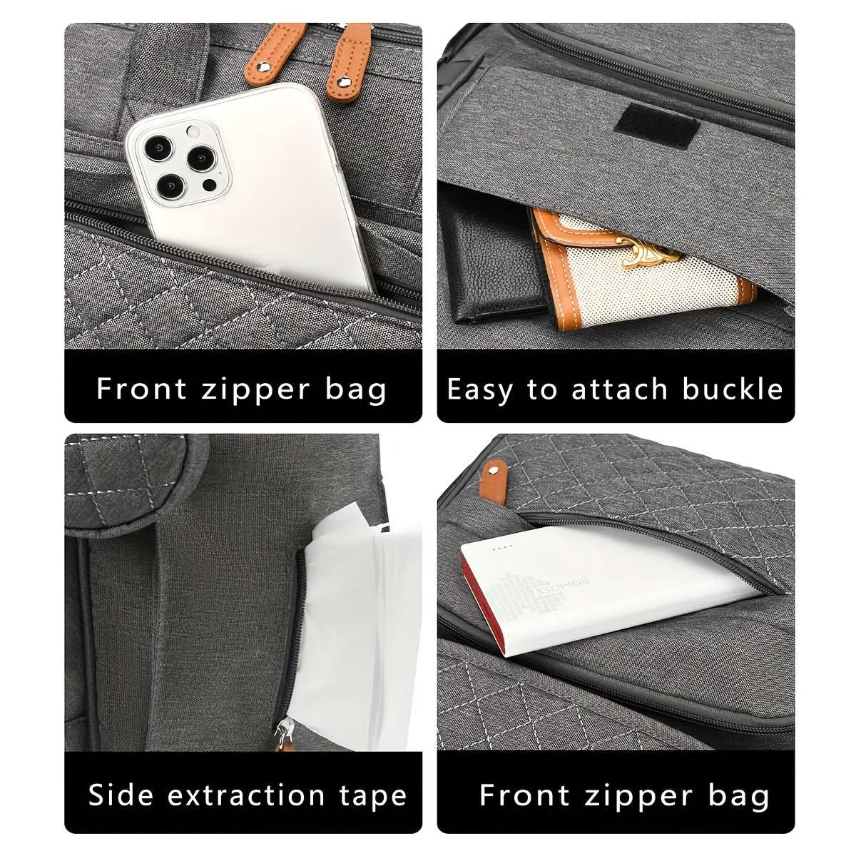 Water-Resistant Diaper Backpack for Moms