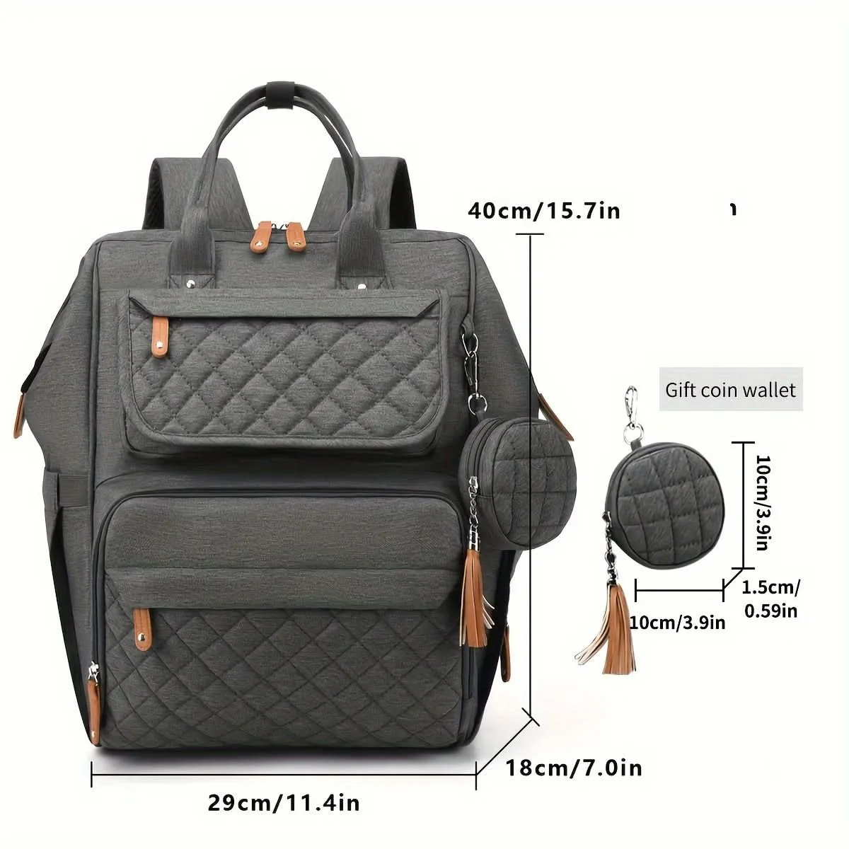 Water-Resistant Diaper Backpack for Moms