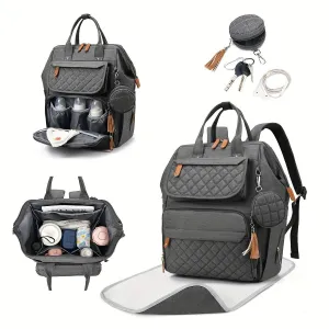 Water-Resistant Diaper Backpack for Moms