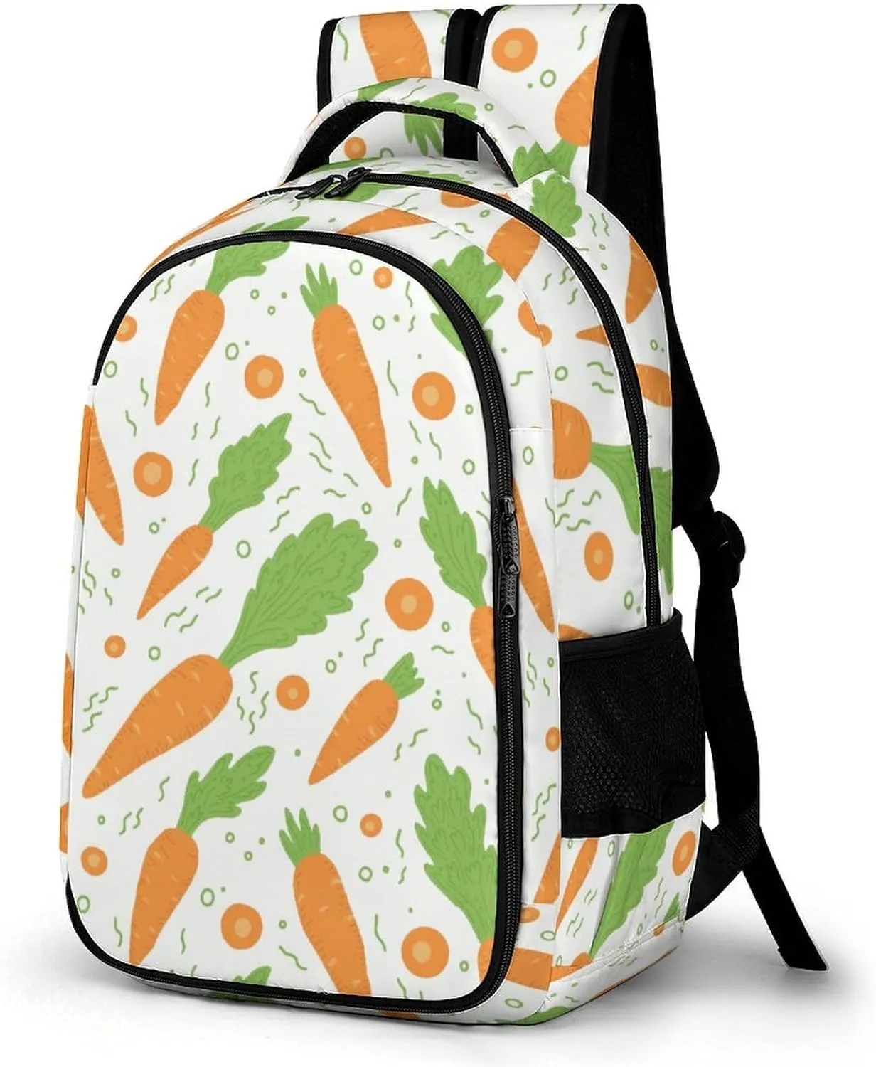 Watercolor Carrots Pattern Backpack for Worker Teacher Business Hiking Travel Bag Shoulders Bag