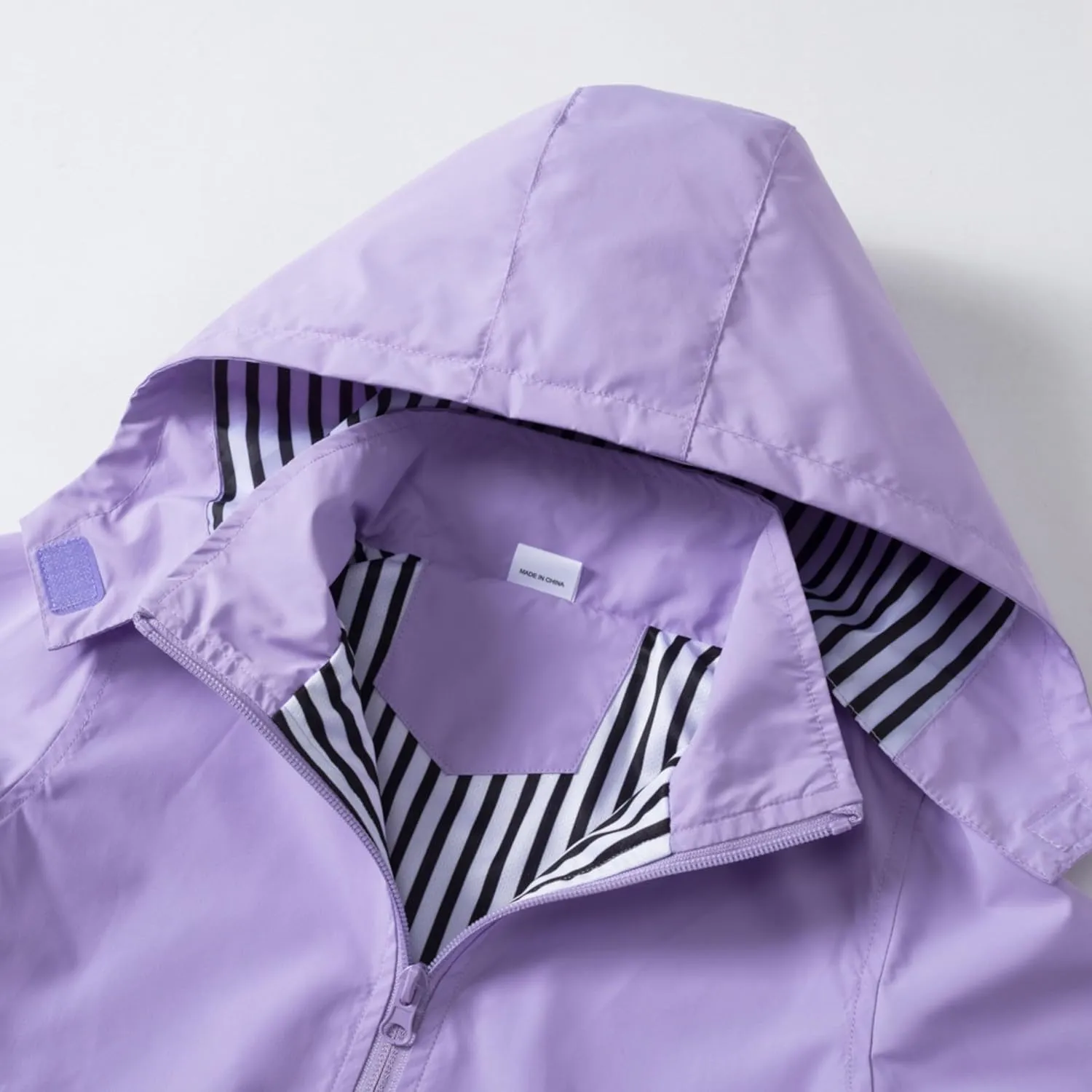 Waterproof Hooded Jacket for Boys Girls,Kids Raincoats Outdoor Windbreaker Dinosaur Rain Jacket
