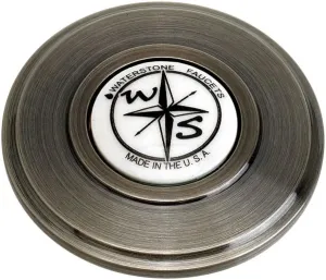 Waterstone 4070-SN Traditional Sink Hole Cover - Compass Button Satin Nickel