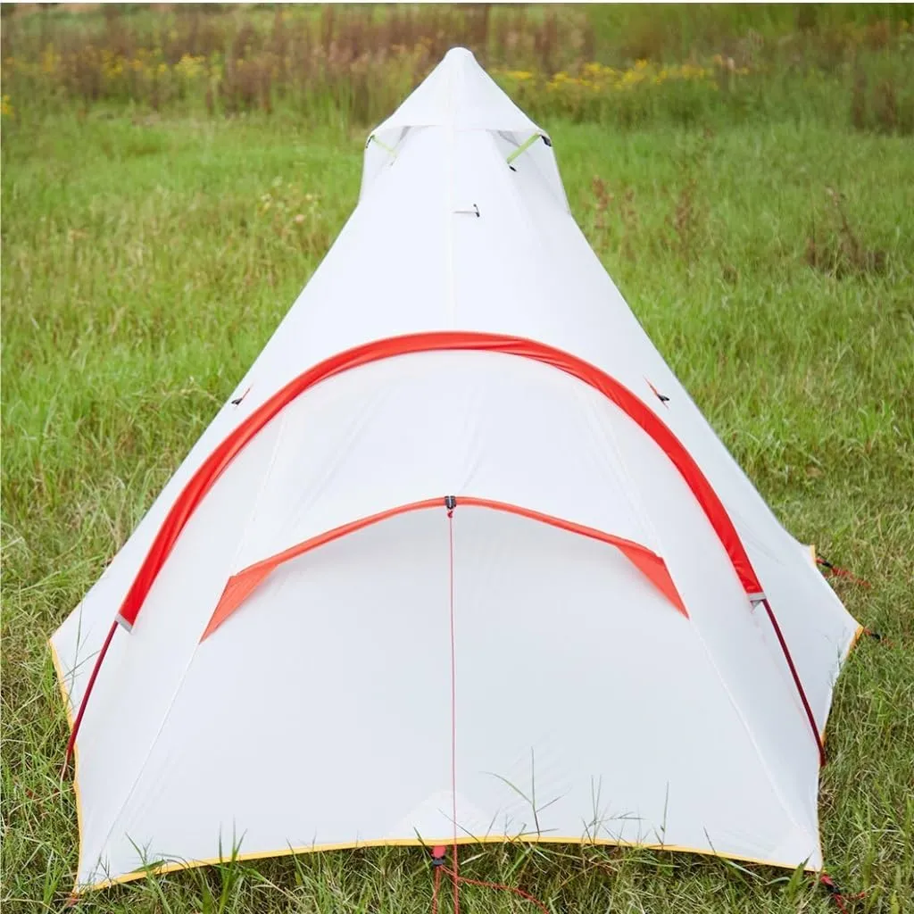 Weatherproof Tents Outdoor Tent Camping Windproof and Rainproof Hiking and Mountaineering Portable Lightweight Double-Layer Tent Camping and Hiking Tents