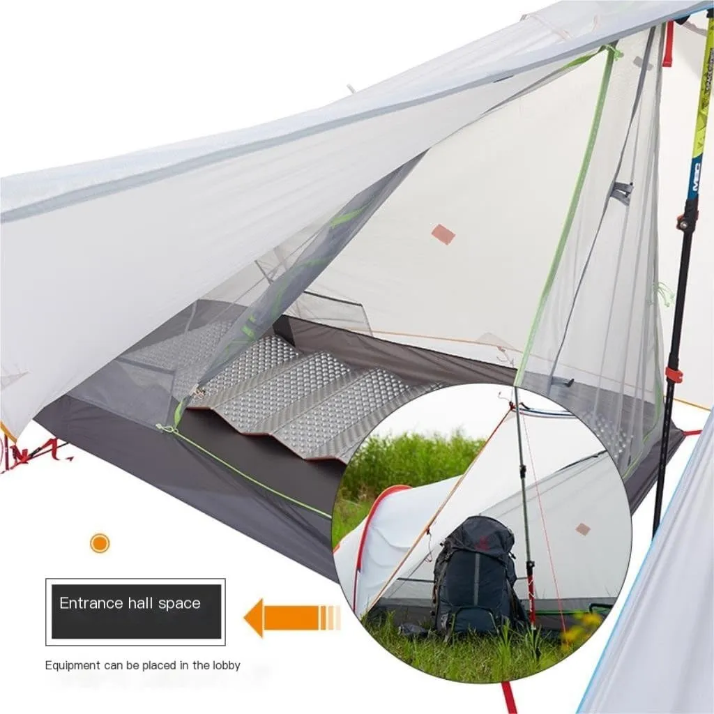 Weatherproof Tents Outdoor Tent Camping Windproof and Rainproof Hiking and Mountaineering Portable Lightweight Double-Layer Tent Camping and Hiking Tents