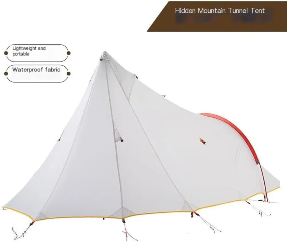 Weatherproof Tents Outdoor Tent Camping Windproof and Rainproof Hiking and Mountaineering Portable Lightweight Double-Layer Tent Camping and Hiking Tents