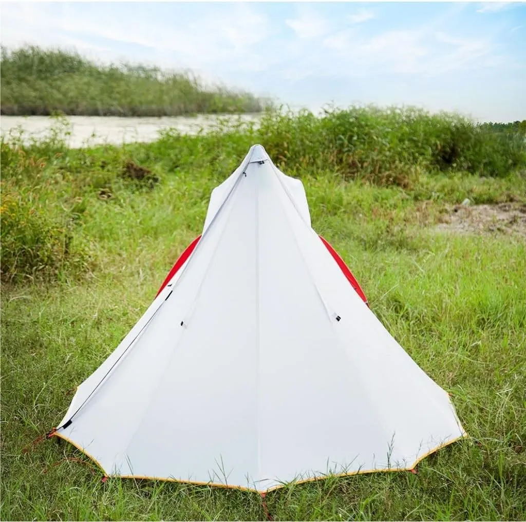 Weatherproof Tents Outdoor Tent Camping Windproof and Rainproof Hiking and Mountaineering Portable Lightweight Double-Layer Tent Camping and Hiking Tents