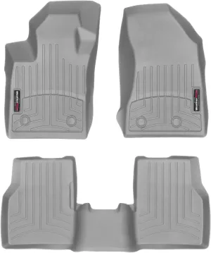 WeatherTech Custom Fit FloorLiners for Jeep Compass - 1st & 2nd Row (461205-1-2), Grey
