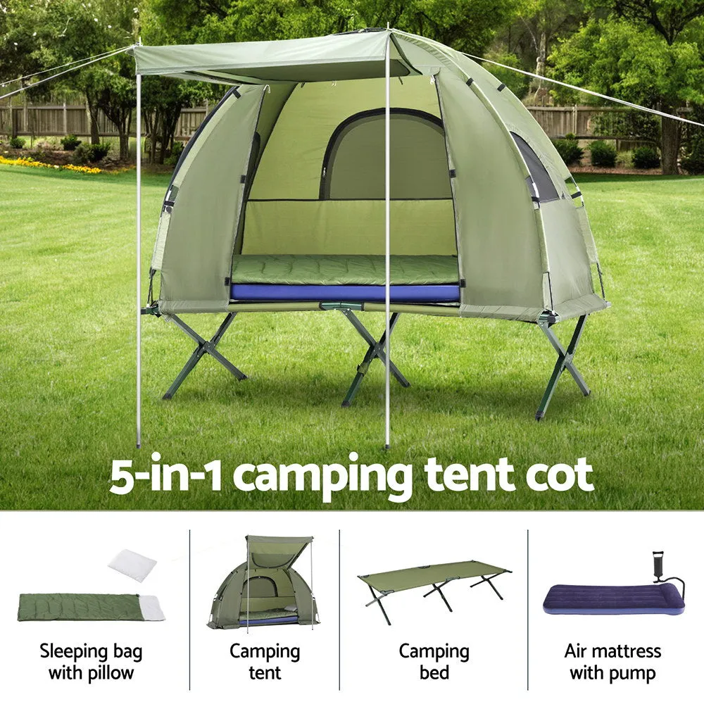 Weisshorn 5-in-1 Camping Tent Cot 1-person Air Mattress Camping Bed-QLD_Metro