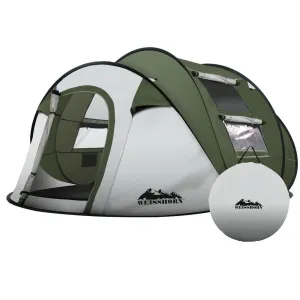 Weisshorn Instant Up Camping Tent 4-5 Person Pop up Tents Family Hiking Beach Dome-TAS_Rural