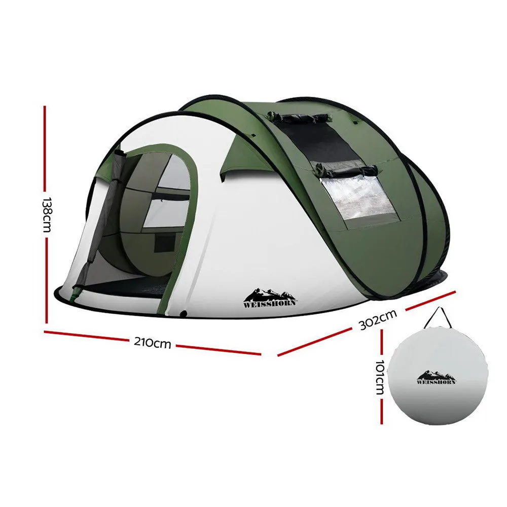 Weisshorn Instant Up Camping Tent 4-5 Person Pop up Tents Family Hiking Beach Dome-TAS_Rural
